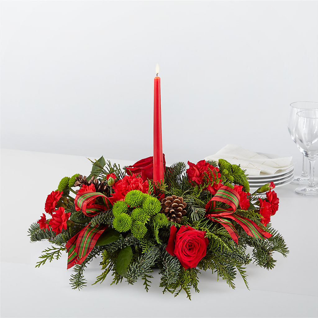 By the Candlelight Centerpiece – Miracle Flowers, Folsom CA