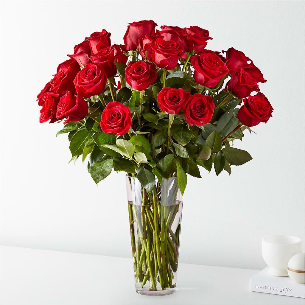 Long Stem Red Rose Bouquet – Miracle Flowers, Folsom CA