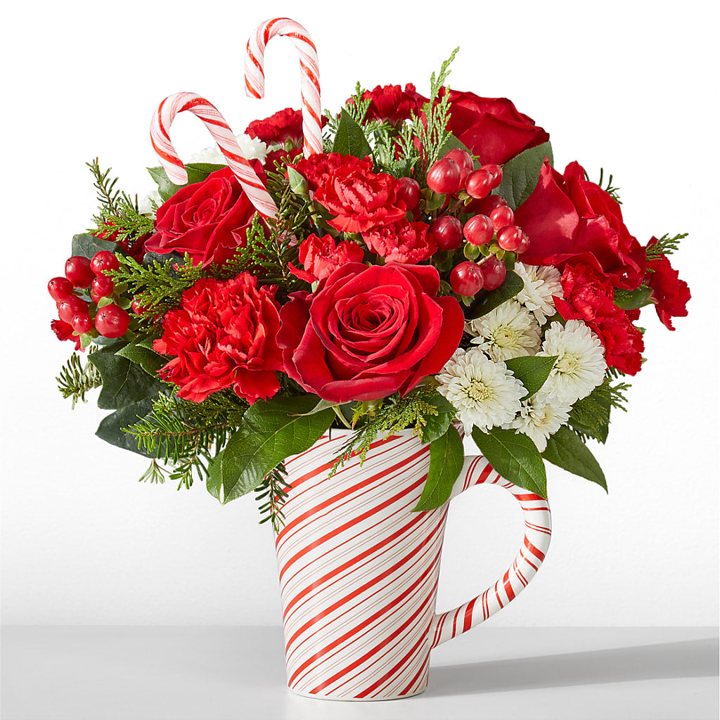 Peppermint Swirl Mug – Miracle Flowers, Folsom CA