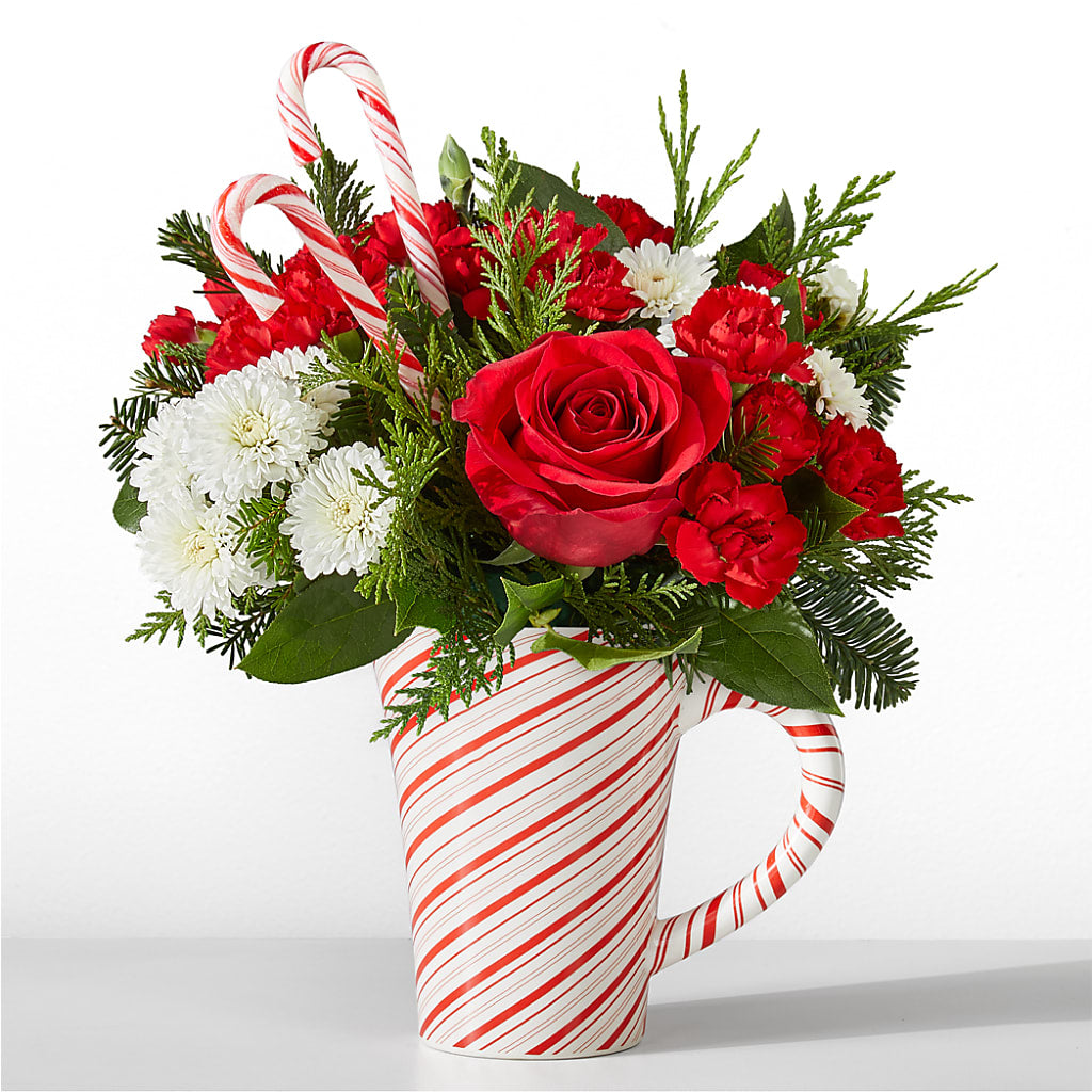 Peppermint Swirl Mug – Miracle Flowers, Folsom CA