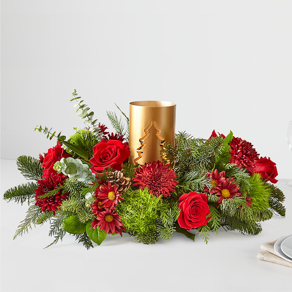 Toast the Season Centerpiece – Miracle Flowers, Folsom CA