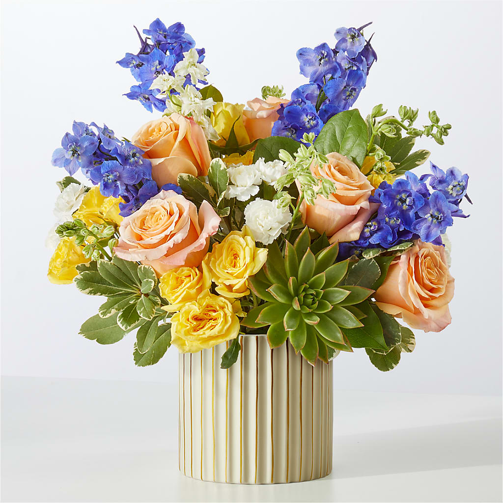 Cobalt Reverie Bouquet – Miracle Flowers, Folsom CA