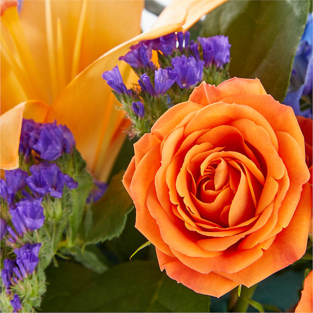 Radiant Citrus Box Bouquet – Miracle Flowers, Folsom CA