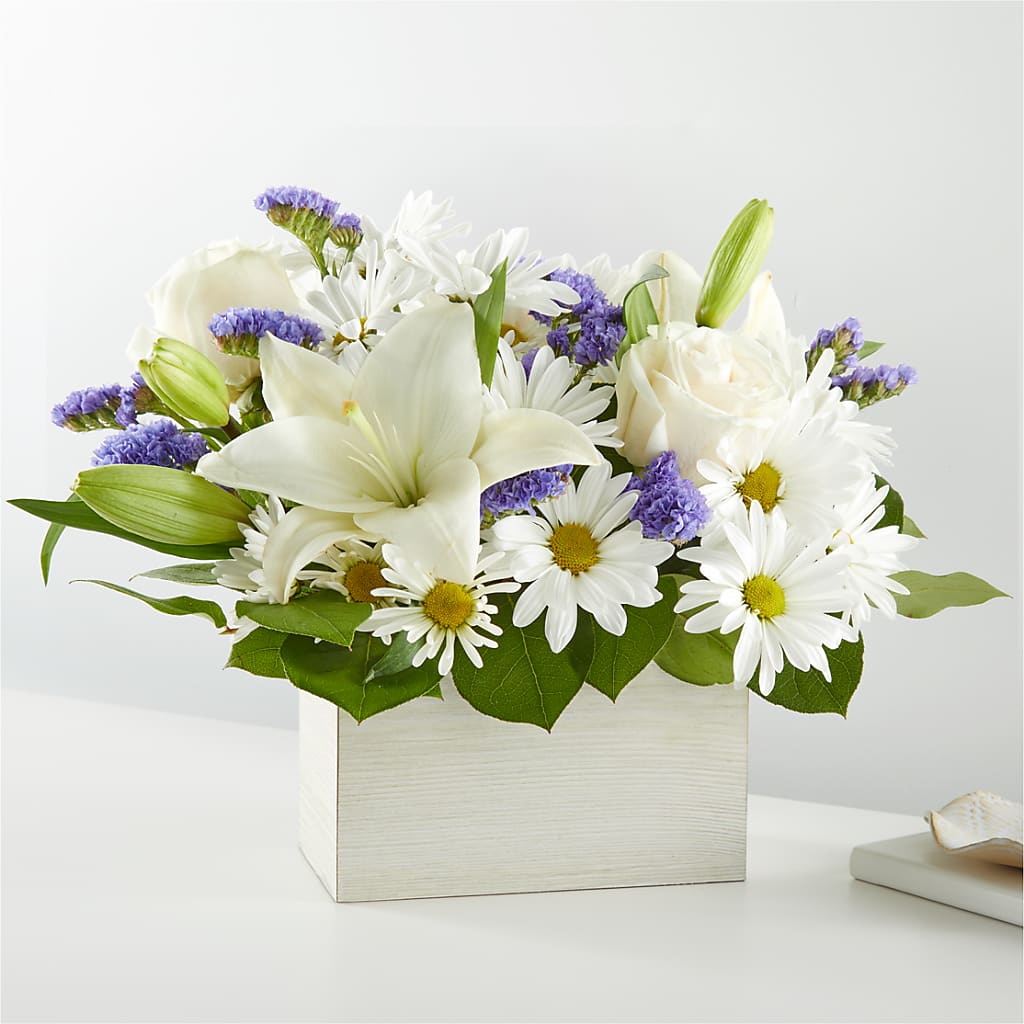 Beyond Blue Box Bouquet – Miracle Flowers, Folsom CA
