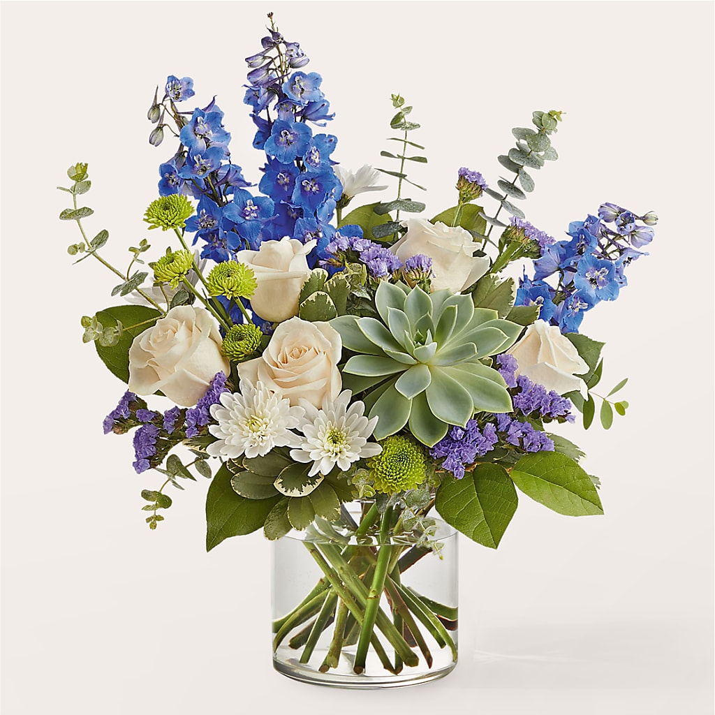 Cerulean Waves Bouquet – Miracle Flowers, Folsom CA