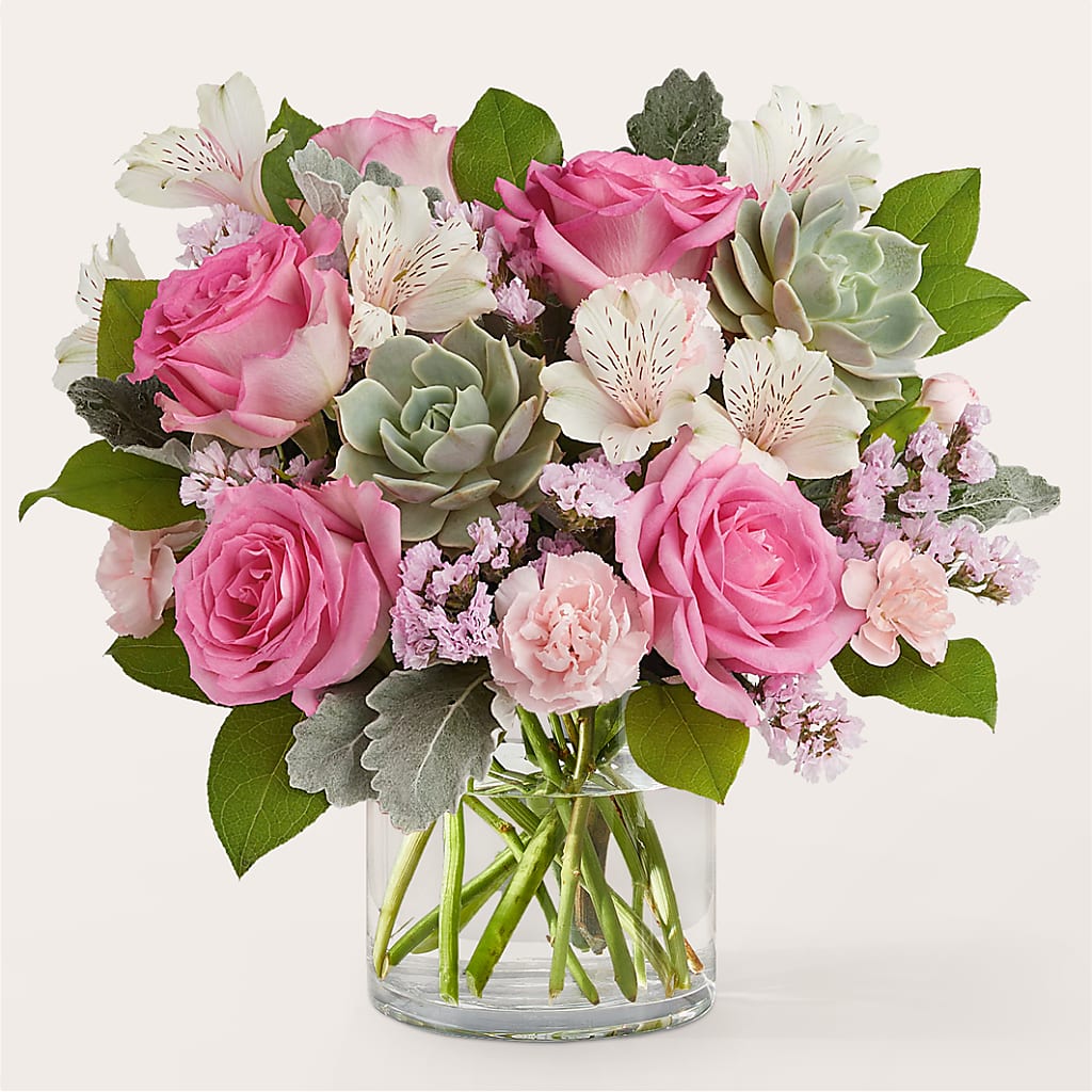 Dusty Rose Bouquet – Miracle Flowers, Folsom CA