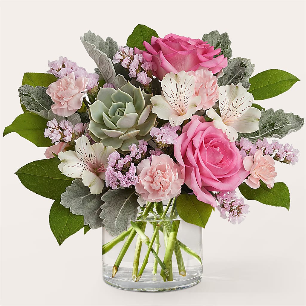 Dusty Rose Bouquet – Miracle Flowers, Folsom CA