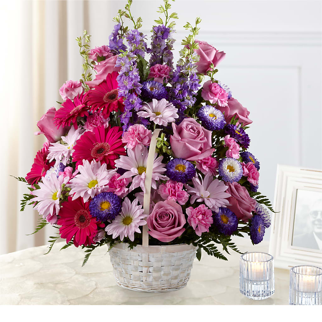 Pastel Peace Basket – Miracle Flowers, Folsom CA