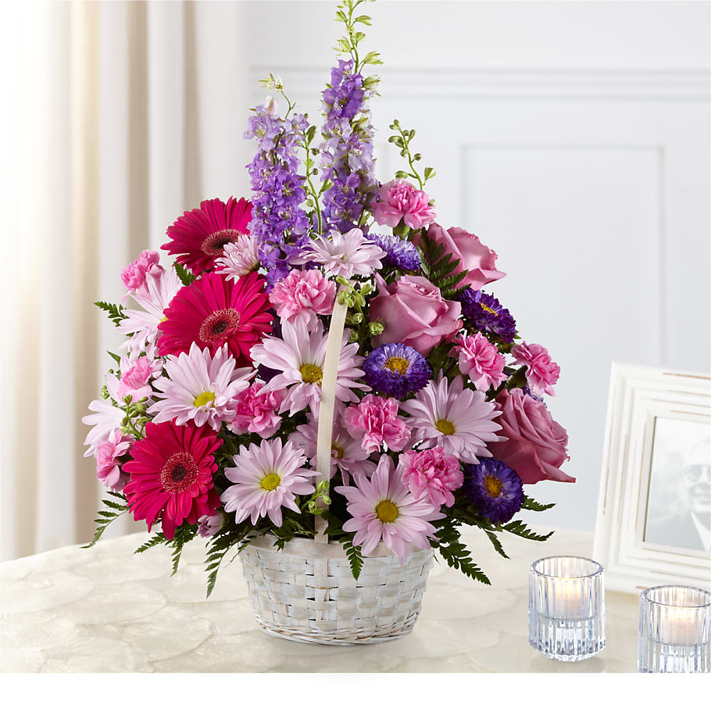 Pastel Peace Basket – Miracle Flowers, Folsom CA