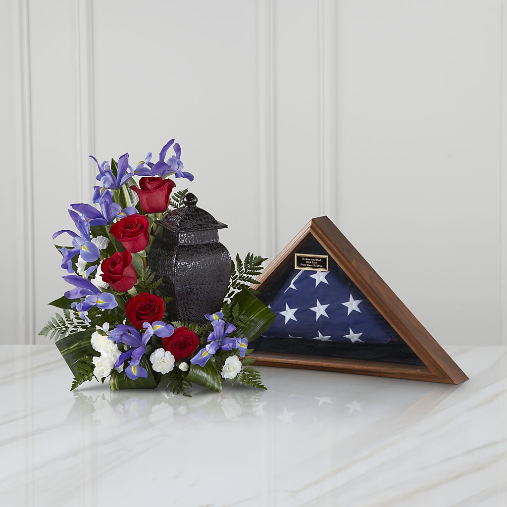Patriotic Tribute Arrangement – Miracle Flowers, Folsom CA