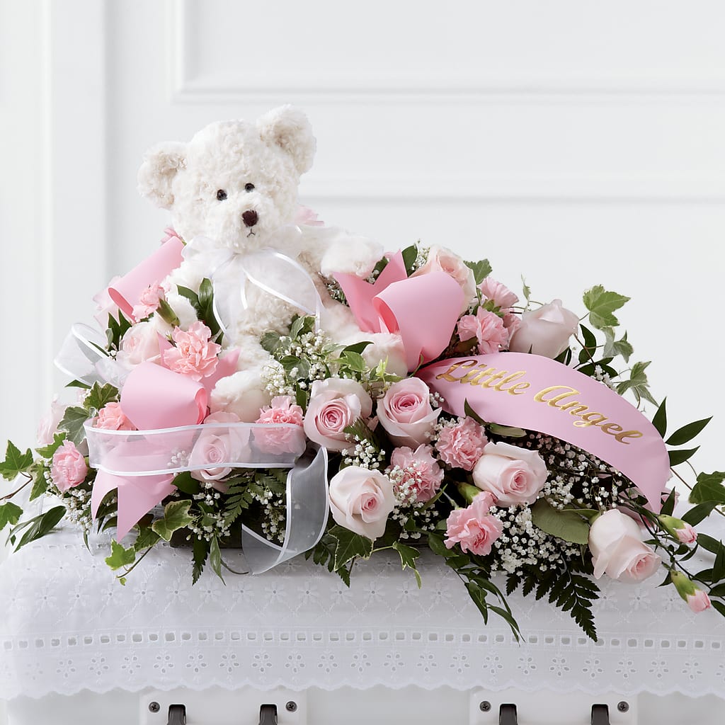 Touch of Sympathy Casket Spray – Miracle Flowers, Folsom CA