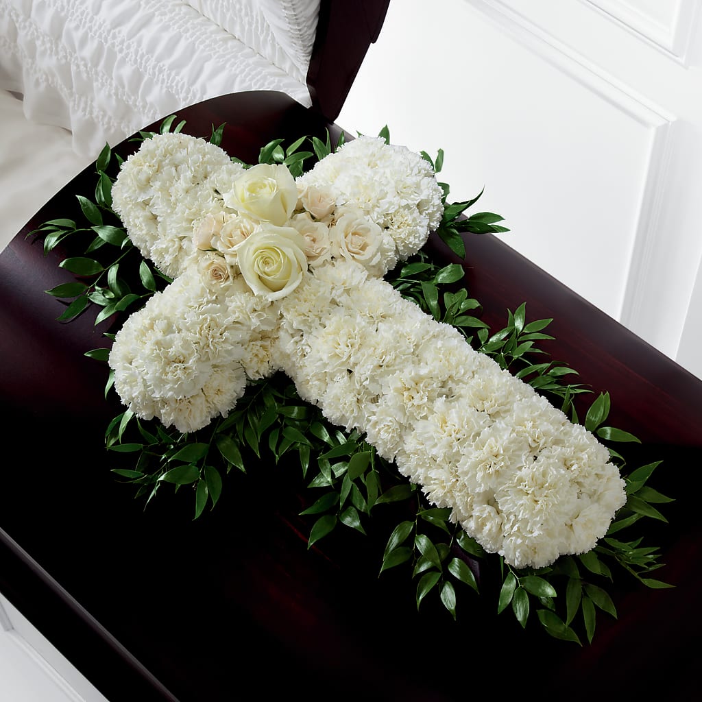 Peaceful Memories Casket Spray (Standard) – Miracle Flowers, Folsom CA