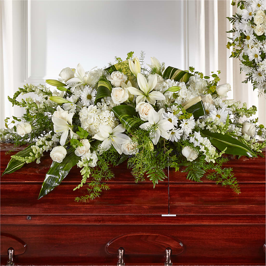 Abundance Casket Spray – Miracle Flowers, Folsom CA