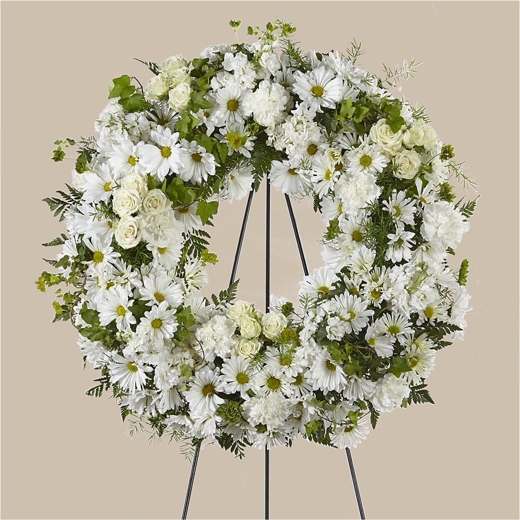 Faithful Wishes Wreath – Miracle Flowers, Folsom CA