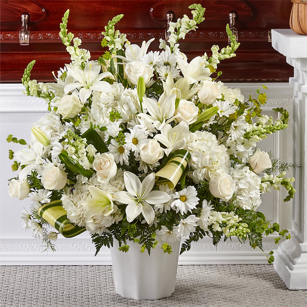 Thoughts of Tranquility Floor Basket – Miracle Flowers, Folsom CA