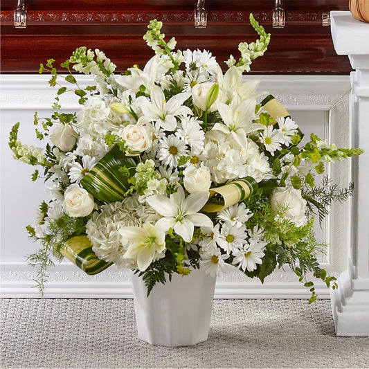 Thoughts of Tranquility Floor Basket – Miracle Flowers, Folsom CA