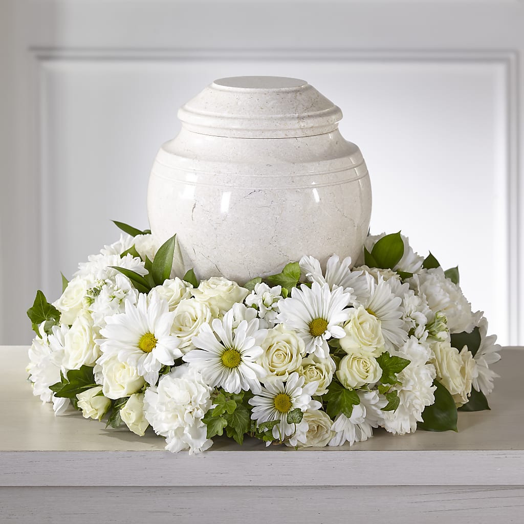 Ivory Gardens Cremation Adornment – Miracle Flowers, Folsom CA