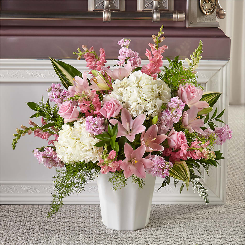 Simply Serene Floor Basket – Miracle Flowers, Folsom CA