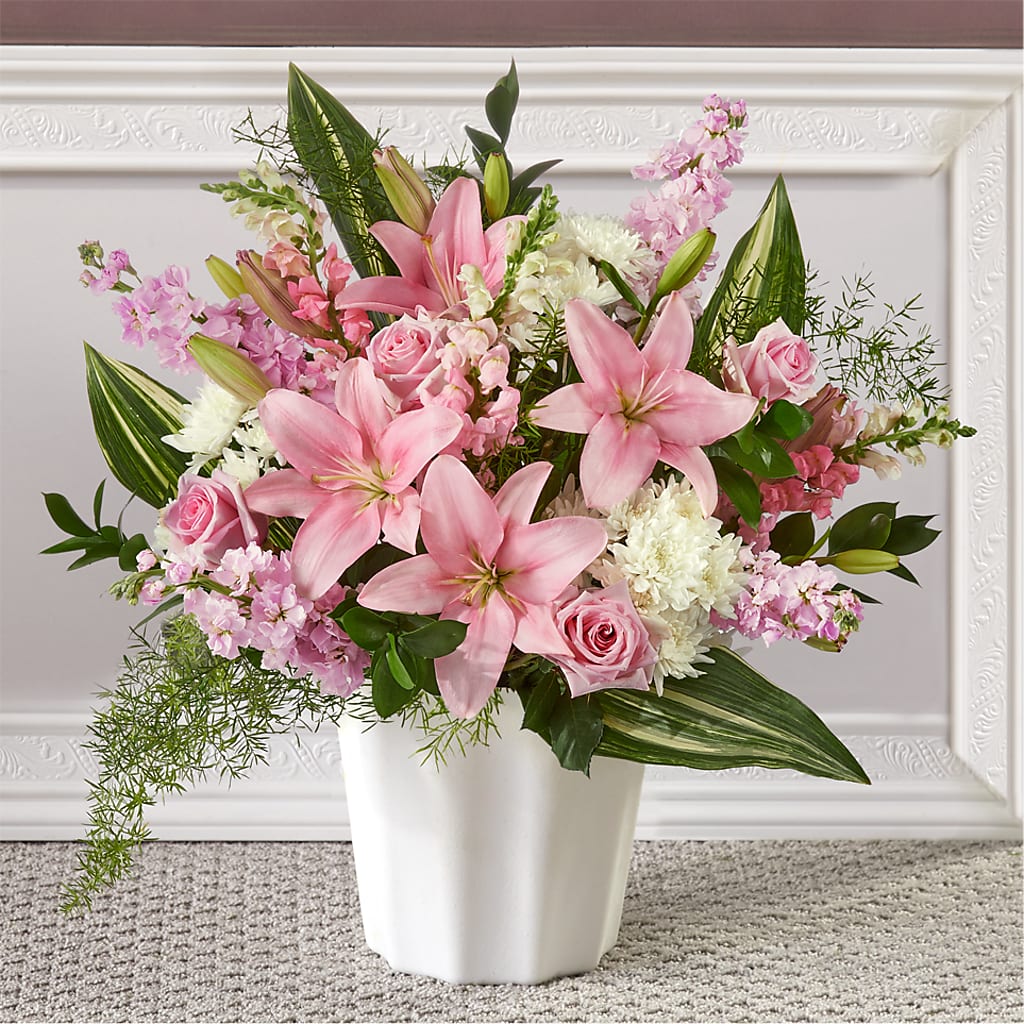 Simply Serene Floor Basket – Miracle Flowers, Folsom CA