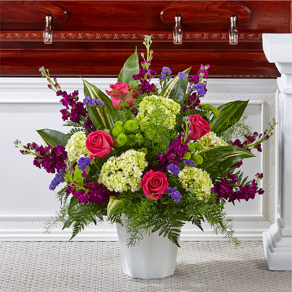 Beautiful Horizons Floor Basket – Miracle Flowers, Folsom CA