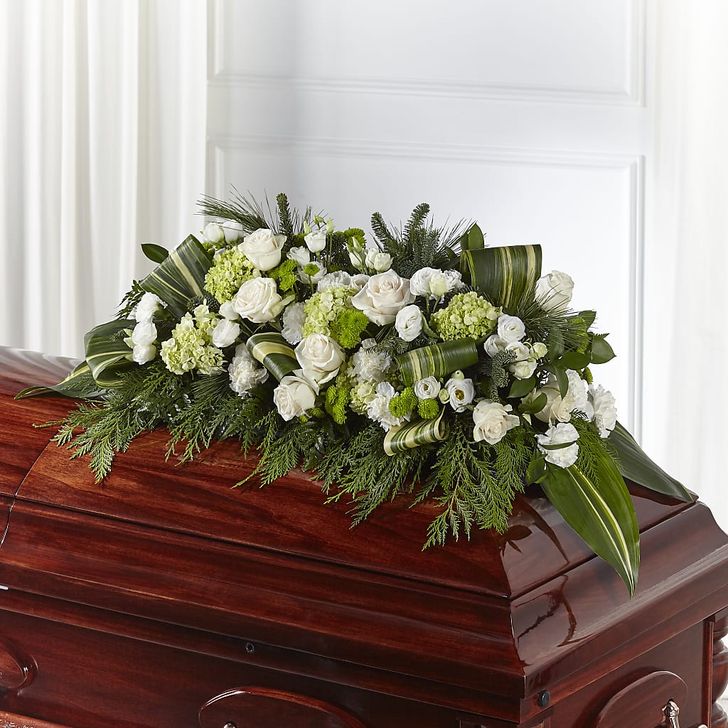 Hopeful Gesture Casket Spray – Miracle Flowers, Folsom CA