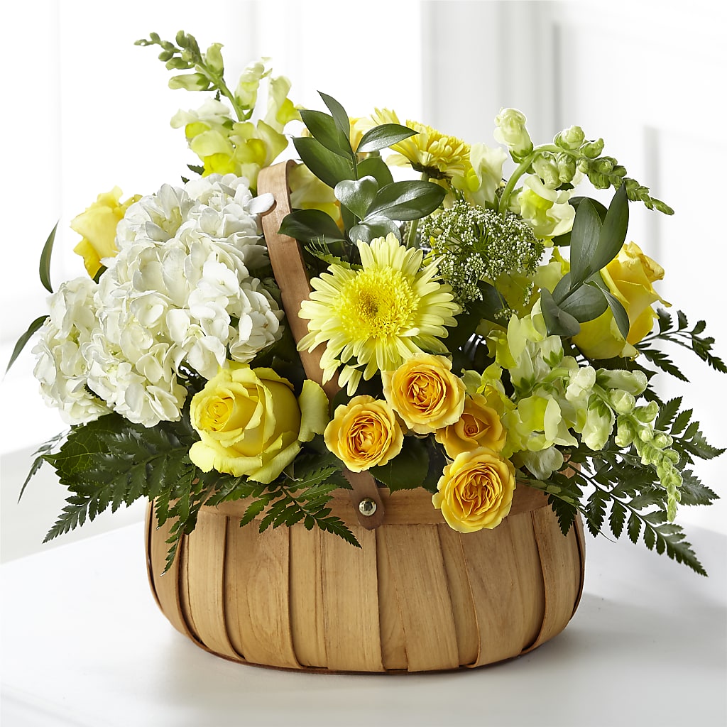 Rustic Remembrance Basket – Miracle Flowers, Folsom CA