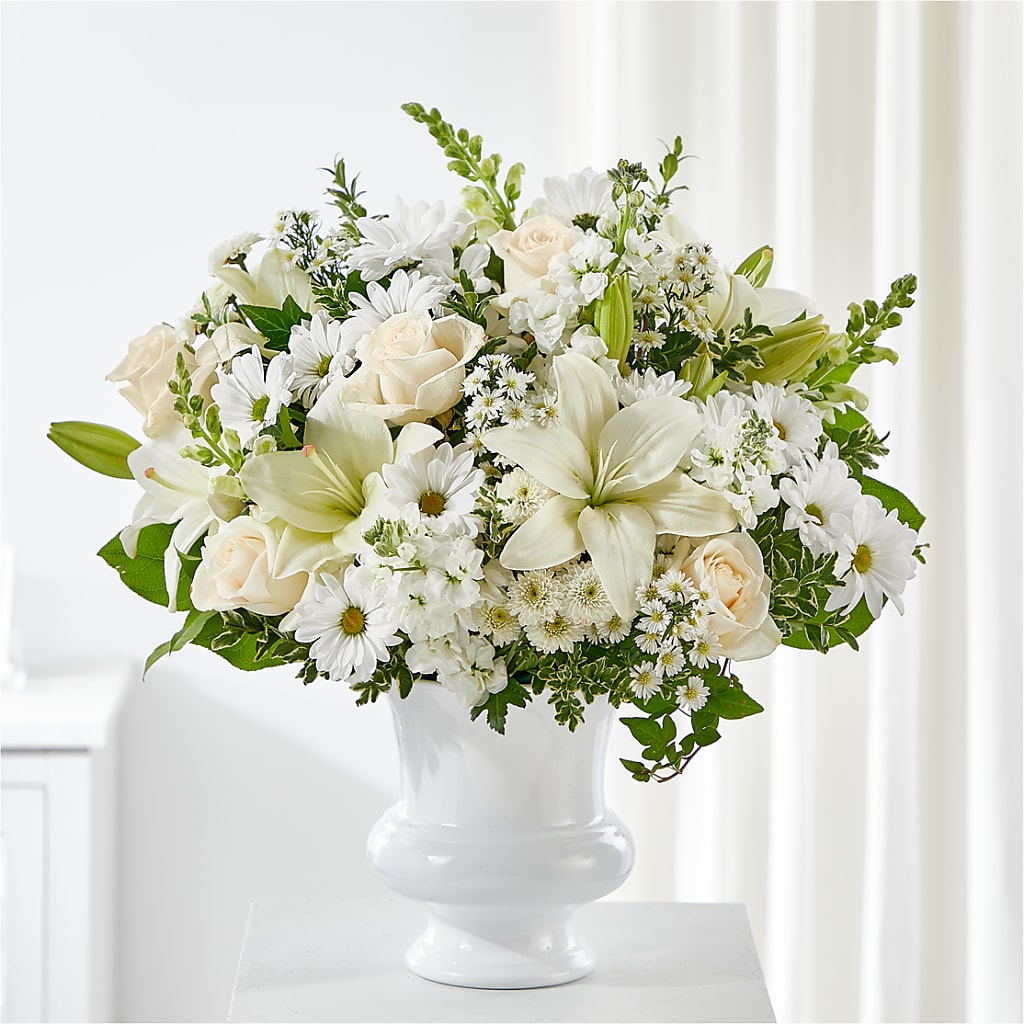 Uplifting Urn Arrangement – Miracle Flowers, Folsom CA