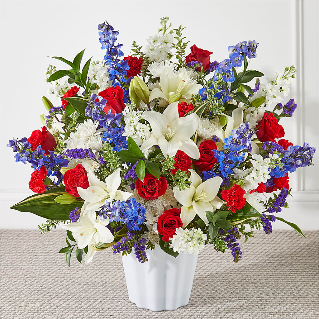 Consoled Floor Basket – Miracle Flowers, Folsom CA