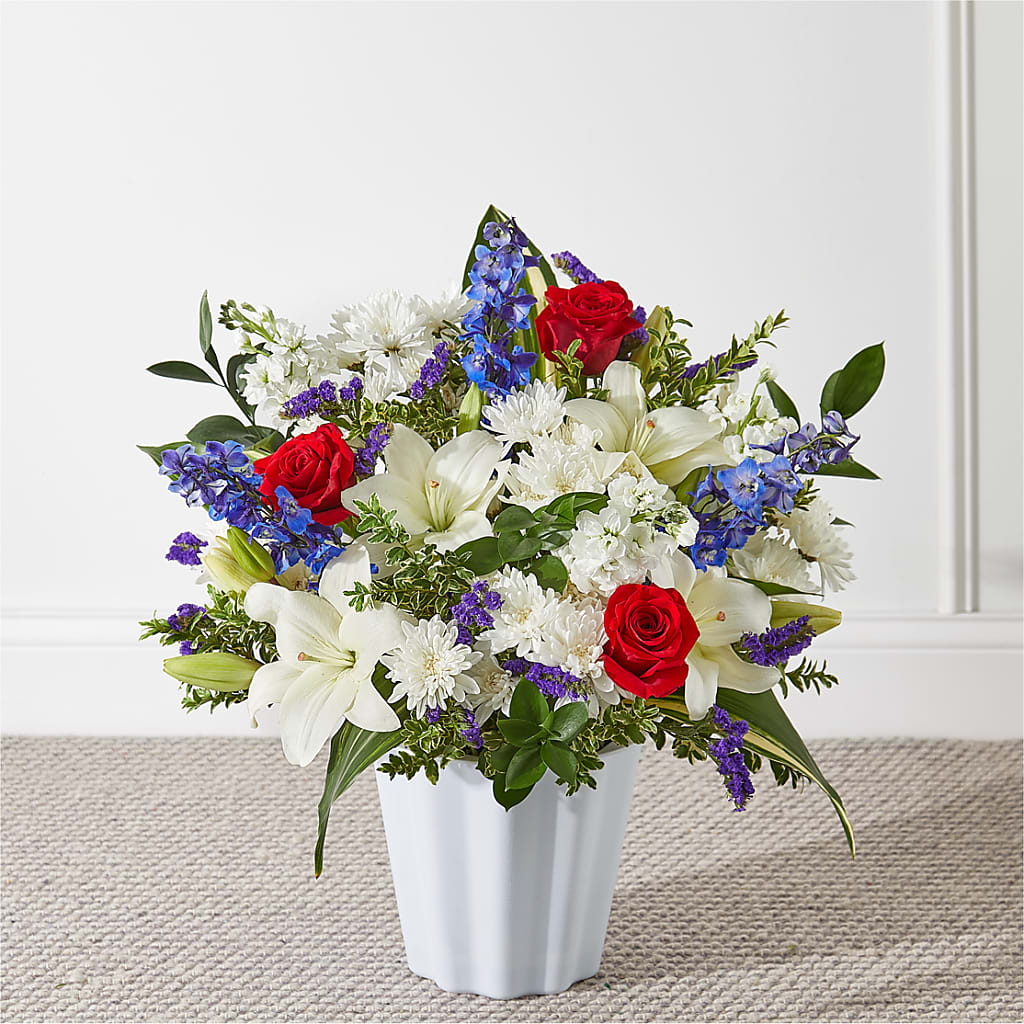 Consoled Floor Basket – Miracle Flowers, Folsom CA