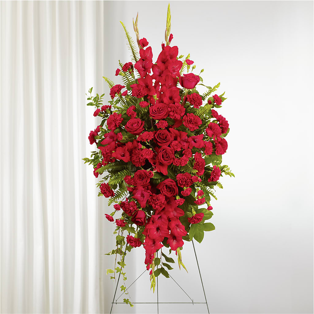 From the Heart Standing Spray – Miracle Flowers, Folsom CA