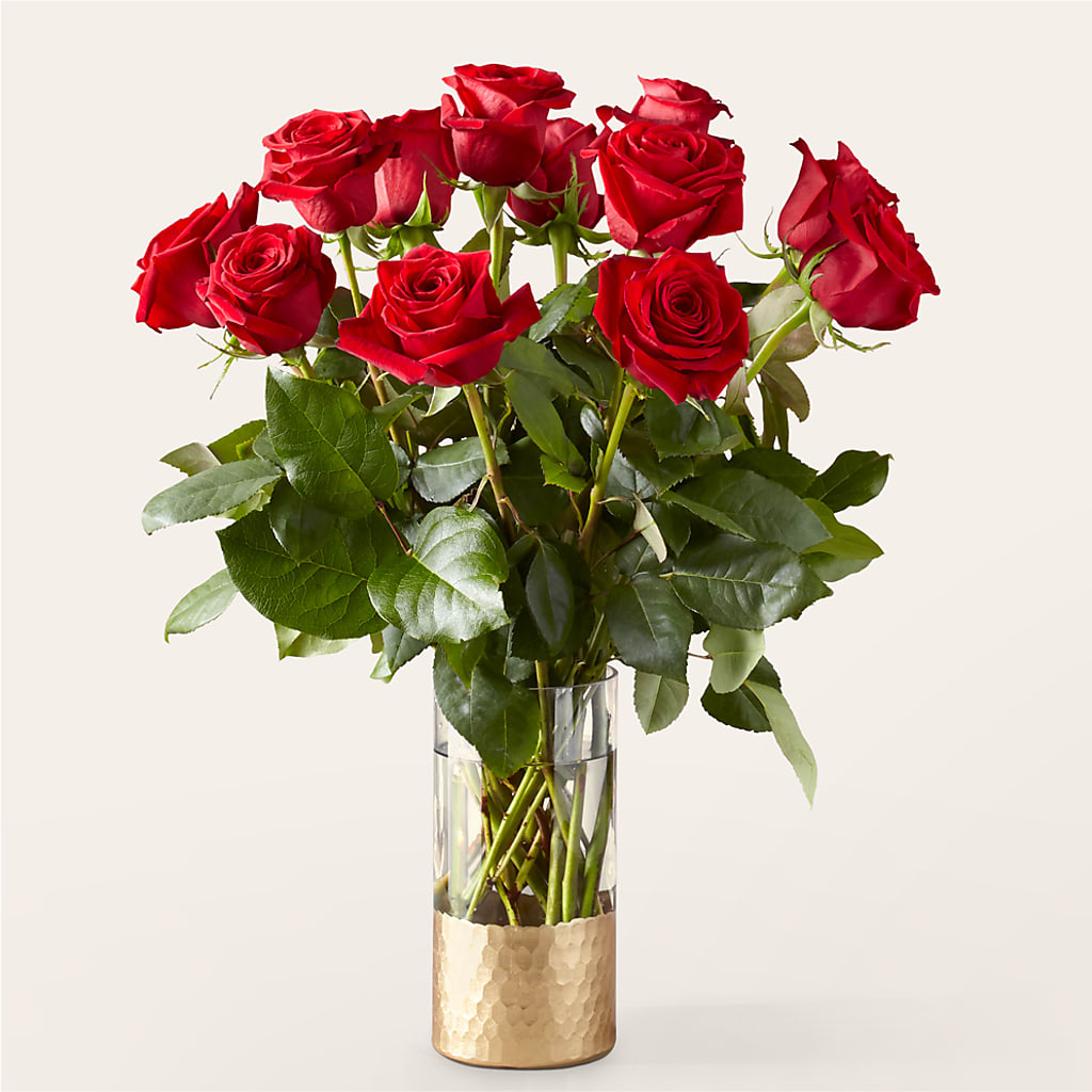 Classic Love Red Rose Bouquet – Miracle Flowers, Folsom CA