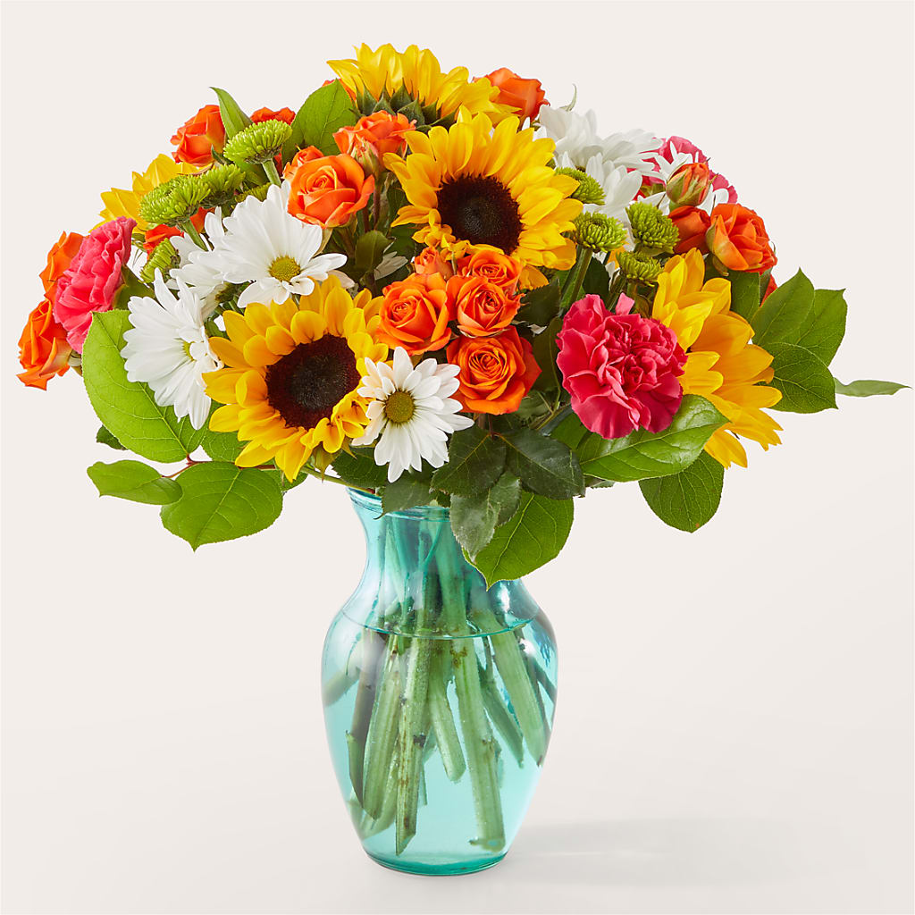 Sun-drenched Blooms Bouquet – Miracle Flowers, Folsom CA