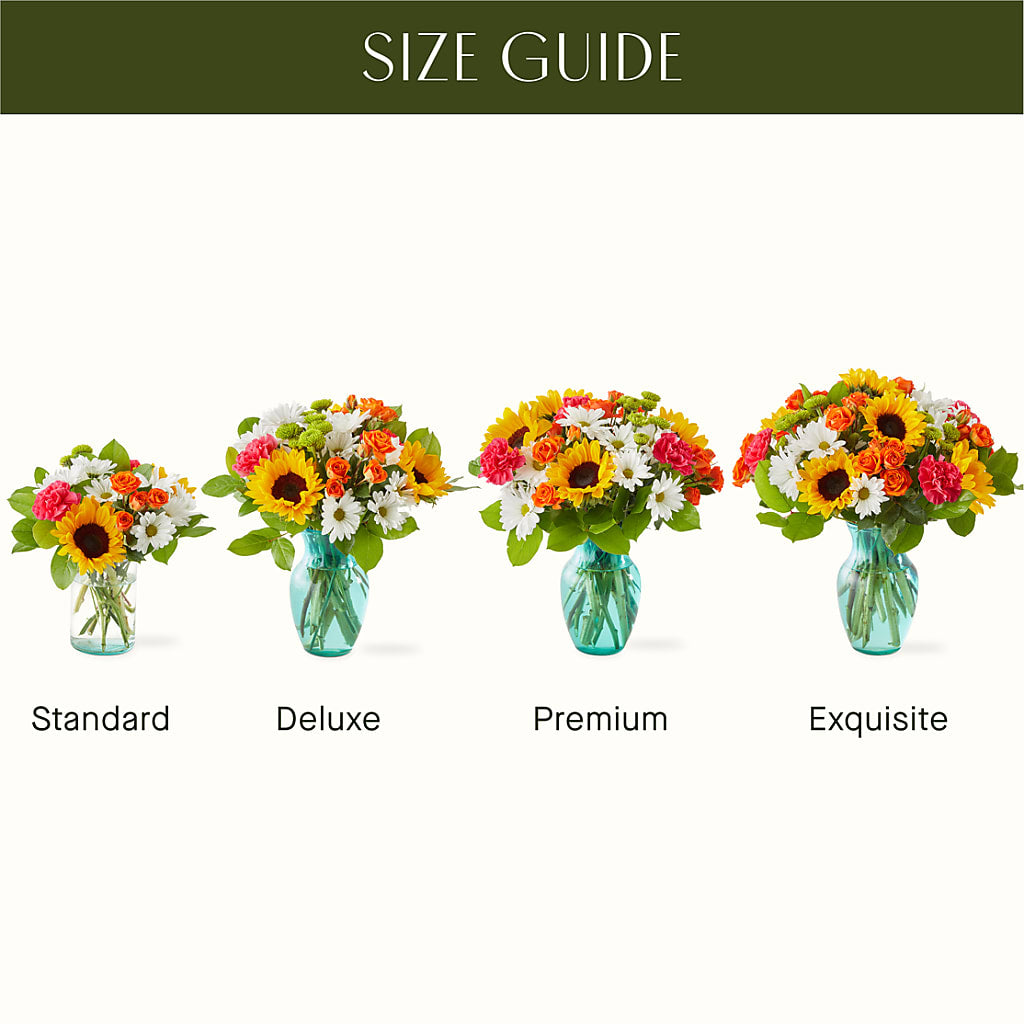 Sun-drenched Blooms Bouquet – Miracle Flowers, Folsom CA