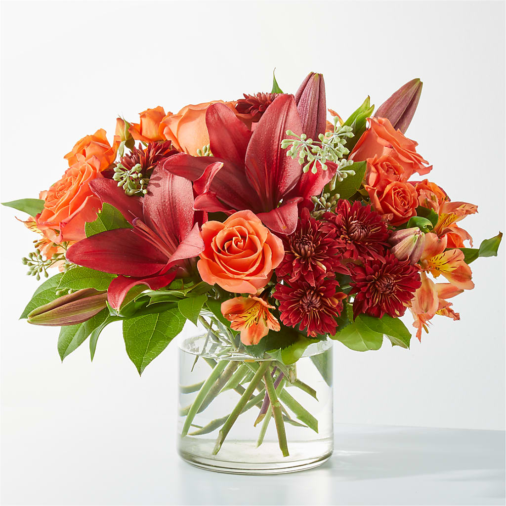 Crimson Leaves Bouquet – Miracle Flowers, Folsom CA