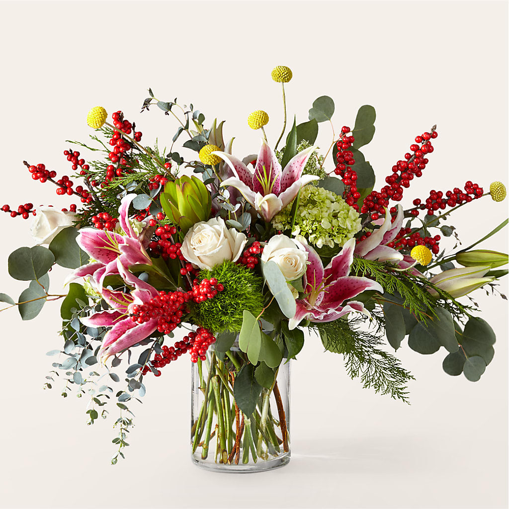 Berry & Bright Bouquet – Miracle Flowers, Folsom CA
