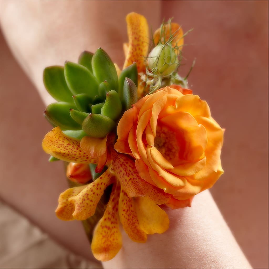 Irresistible Love Wrist Corsage – Miracle Flowers, Folsom CA
