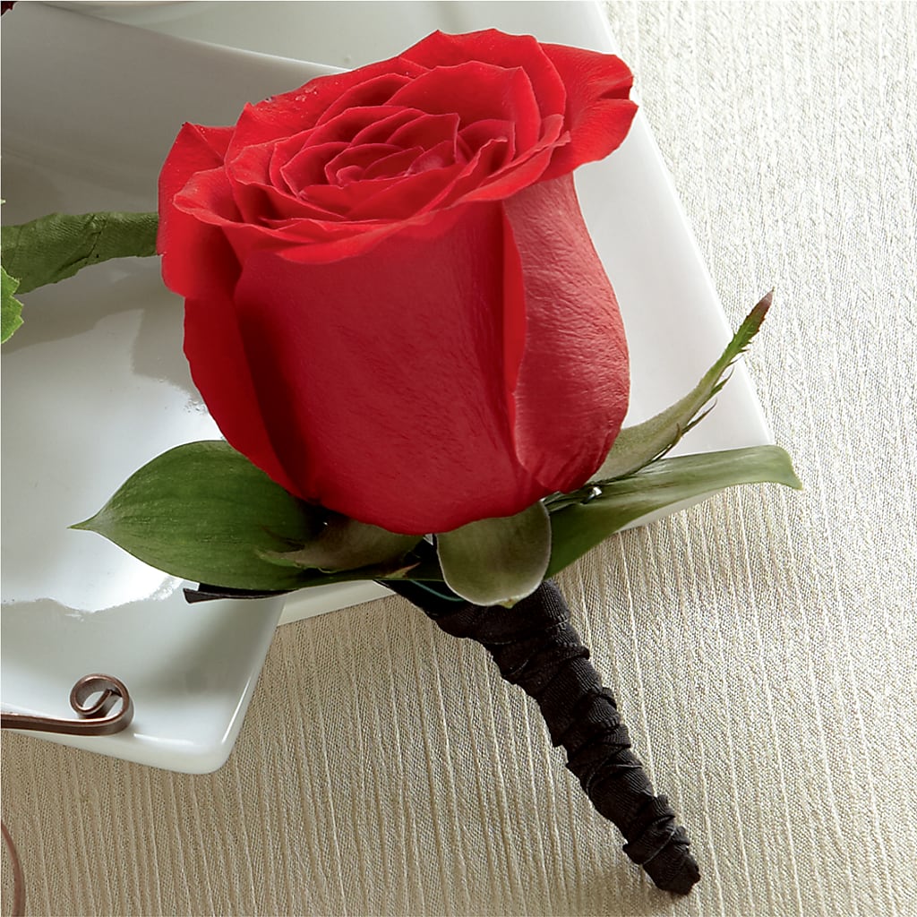 Red Rose Boutonniere – Miracle Flowers, Folsom CA