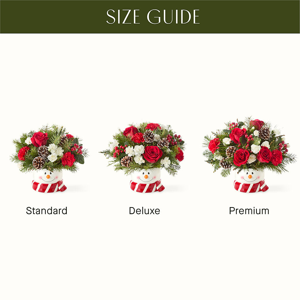 Jolly Snowman Bouquet –  Miracle Flowers, Folsom CA