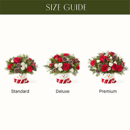 Jolly Snowman Bouquet –  Miracle Flowers, Folsom CA