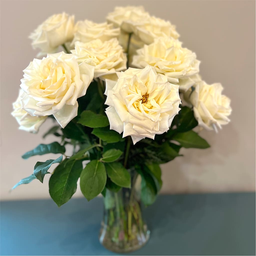 Long Stem Yellow Rose Bouquet –  Miracle Flowers, Folsom CA