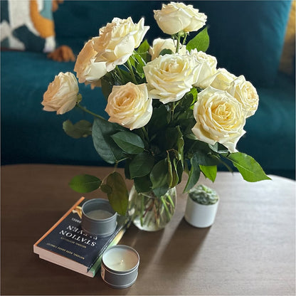 Long Stem Yellow Rose Bouquet –  Miracle Flowers, Folsom CA