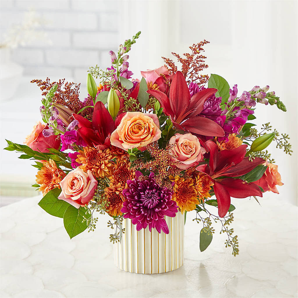 Burgundy Landscape Bouquet –  Miracle Flowers, Folsom CA