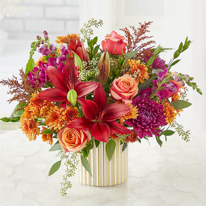 Burgundy Landscape Bouquet –  Miracle Flowers, Folsom CA
