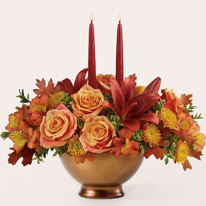 Harvest Table Centerpiece –  Miracle Flowers, Folsom CA
