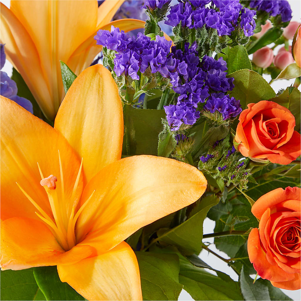 Radiant Citrus Bouquet –  Miracle Flowers, Folsom CA