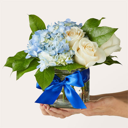 Sky Blue Delight Bouquet –  Miracle Flowers, Folsom CA