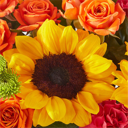 Sun-drenched Blooms Box Bouquet –  Miracle Flowers, Folsom CA