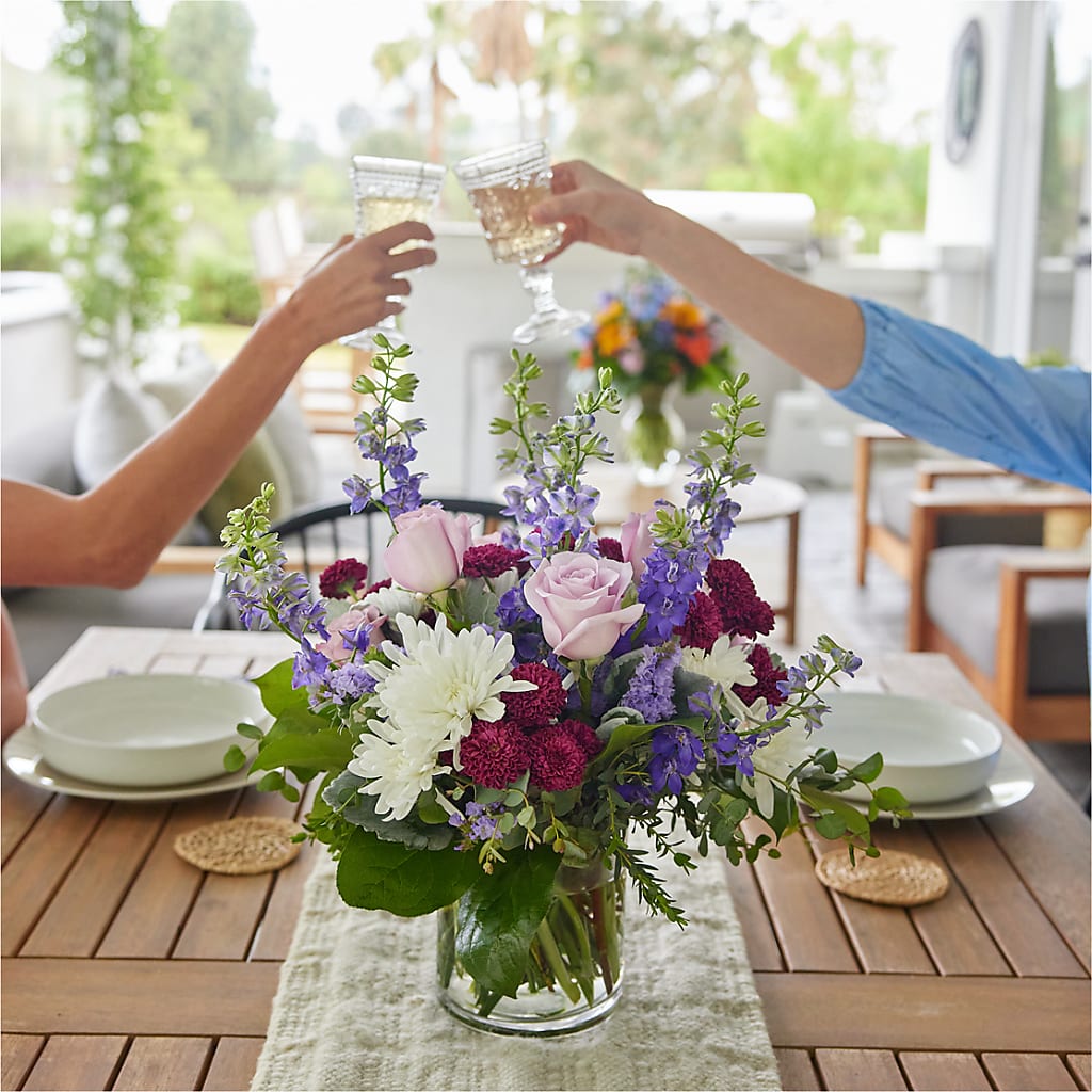 Violet Frost Bouquet –  Miracle Flowers, Folsom CA