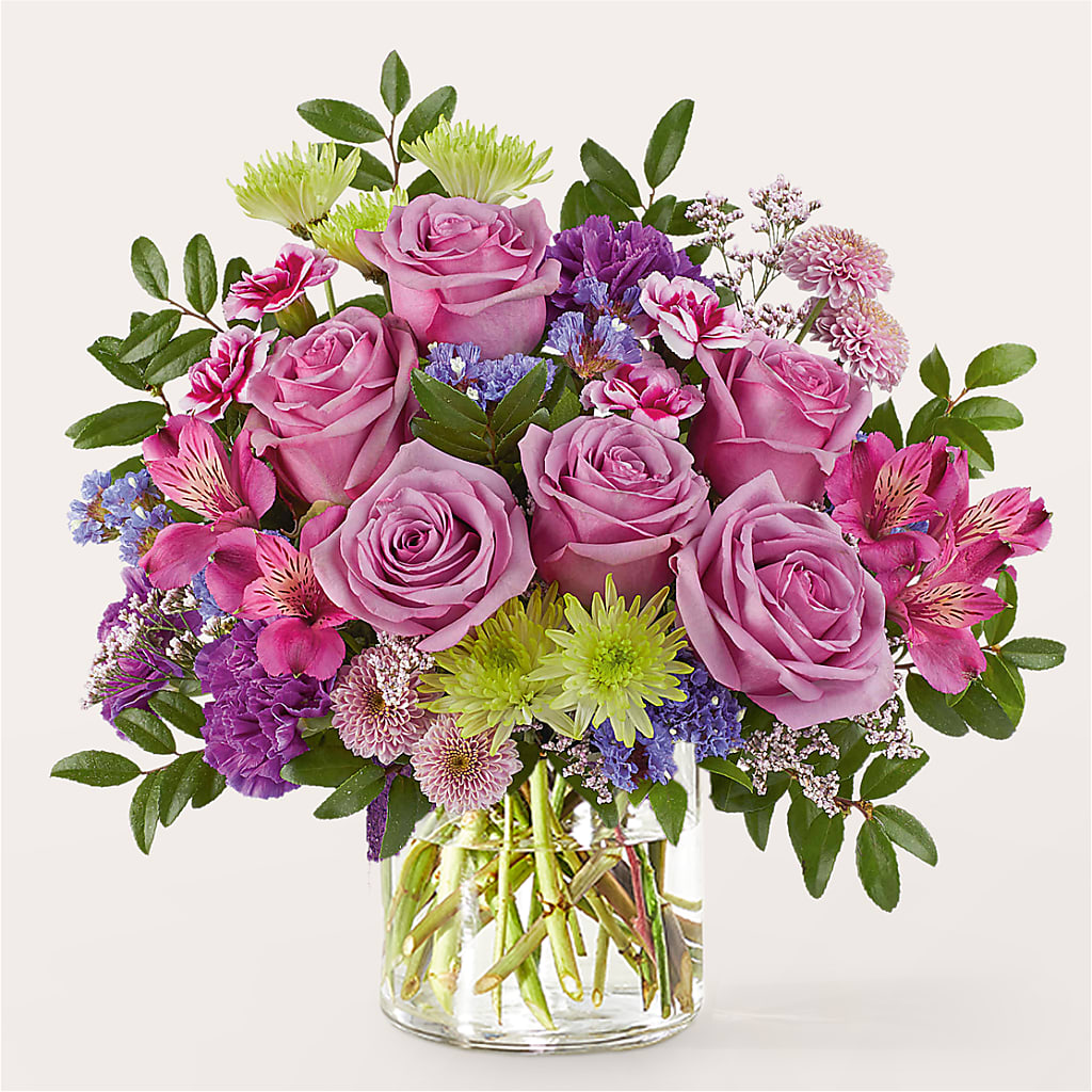 Glass Half Full Bouquet –  Miracle Flowers, Folsom CA