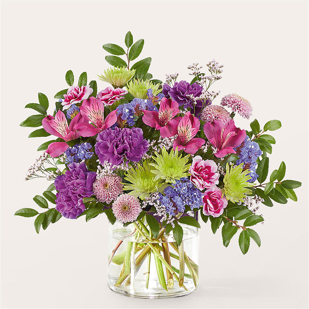 Glass Half Full Bouquet –  Miracle Flowers, Folsom CA